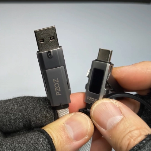 PZOZ 4 in 1 USBケーブル端子先（Type-A×Type-C）