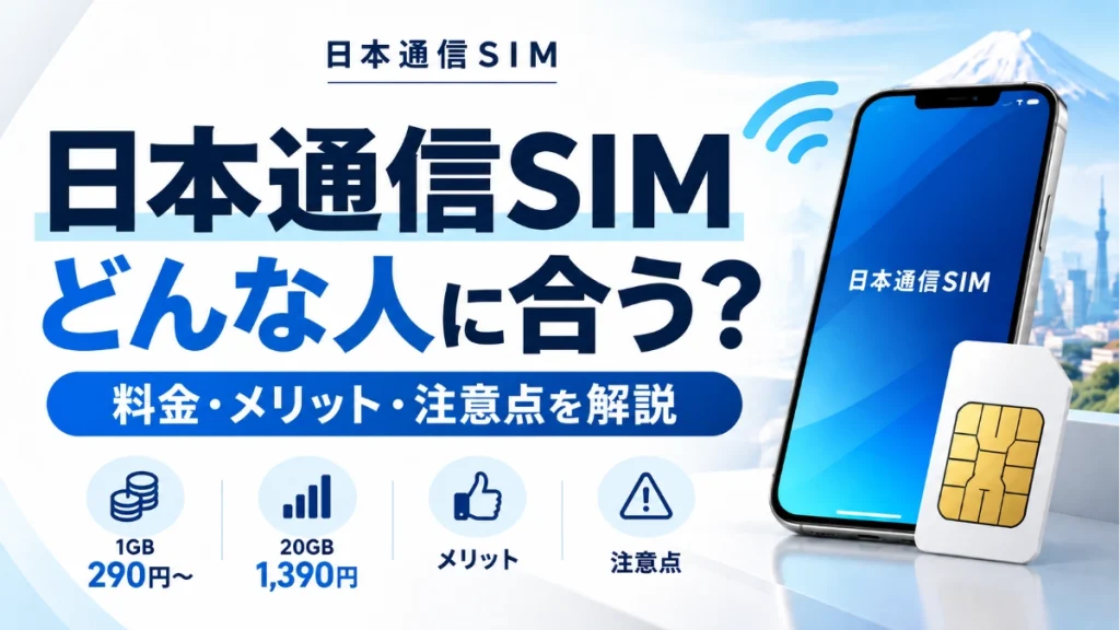日本通信SIMアイキャッチ画像